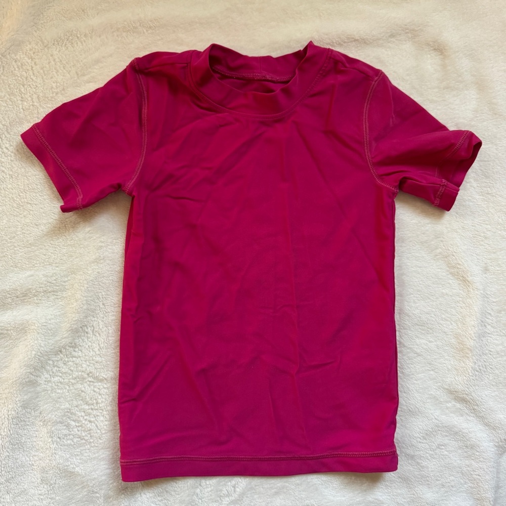 Primary Pink Short Sleeve Rashguard